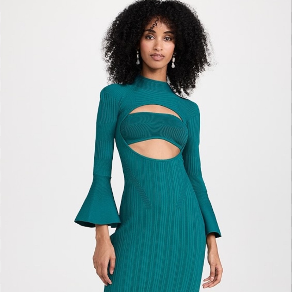 Cult Gaia NWT Elvin Dress in Seamoss
